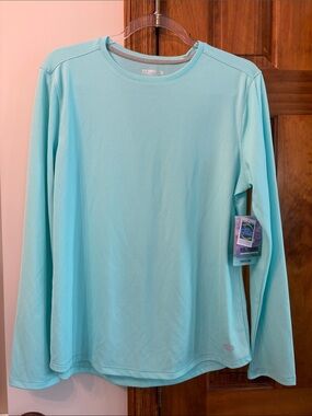 Reel Legends Women's Long-Sleeve Performance Tee - Aqua